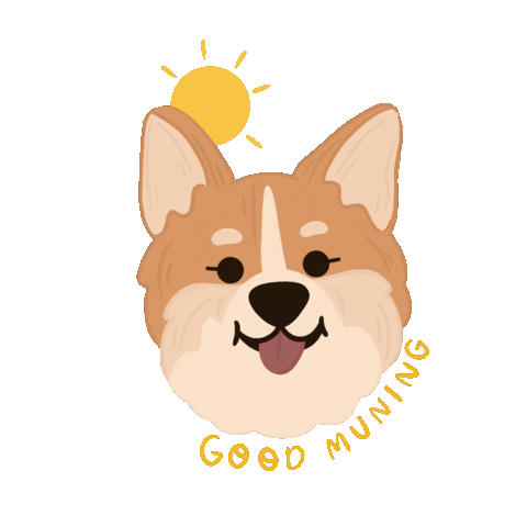 Dog Corgi Sticker by Ann of Facedit