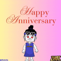 Happy Anniversary Milestone GIF by Zhotcita