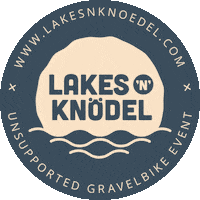 Gravel Bikepacking Sticker by Lakes 'n' Knödel