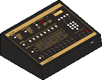 Dmf Sticker by Drum Machine Funk