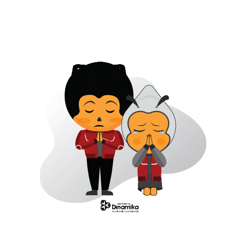 Mascot Apologize Sticker by UNIVERSITAS DINAMIKA