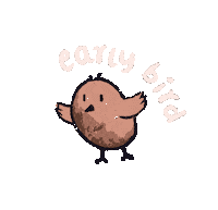Morning Early Bird Sticker