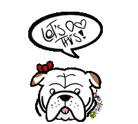 dog love Sticker by makala9_