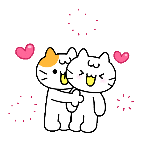 Cat Love Sticker by Mikitti