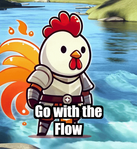 Go With The Flow Wisdom GIF by Zorooster