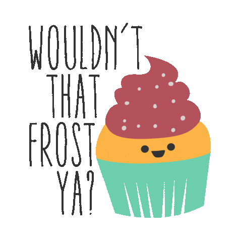 cupcake pun STICKER by imoji