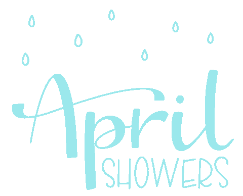 April Showers Rain Sticker by Zus Designs