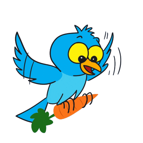 Blue Bird Learning Sticker by Tiny Teaching Tales