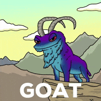Greatest Of All Time Goat GIF by Snek
