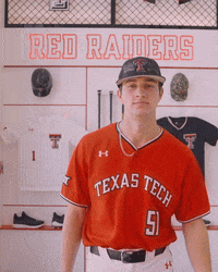 Zach Erdman GIF by Texas Tech Baseball