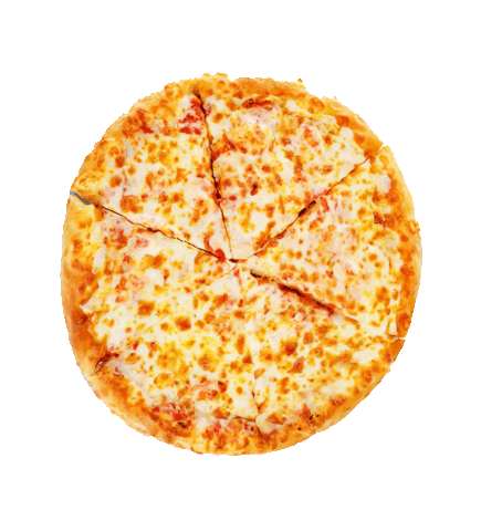 Hungry Cheese Pizza Sticker by Lemonerdy®