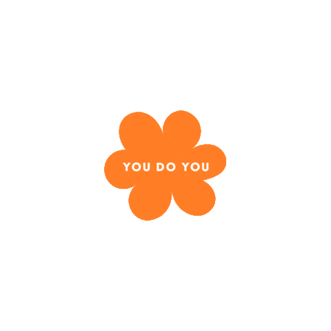 shoppresleypaige flower mantra you do you flasher Sticker