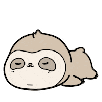 Tired Sleep Sticker by Aminal Stickers