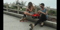 TheKimberlyCole girl lets go boy flirt GIF