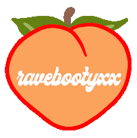 Rainbow Booty Sticker by RaveBootyXX