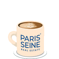 coffee time Sticker by Paris Seine Immobilier