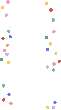 Rainbow Dots Sticker by Little Bit