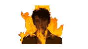 Troye Sivan Fire Sticker by Universal Music Australia