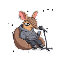 Podcast Phone Sticker by Chillo Dillo