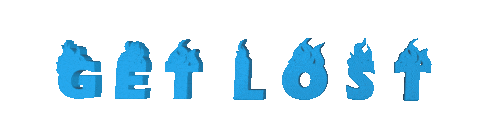 GetLostClothing giphyupload fashion fire text Sticker