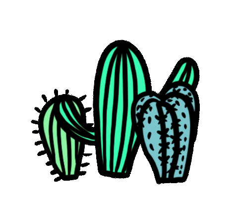 Plant Cactus Sticker by Literal Rock