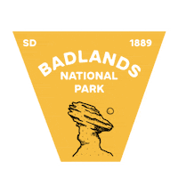 National Parks Badlands Sticker by Travel South Dakota