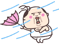 Old Man Fall Sticker