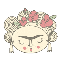 oshinsingh30 makeup flowers serene hairstyle Sticker