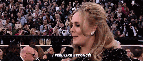happy adele GIF