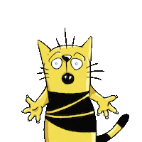 Shocked Cat Sticker