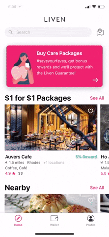 livenapp giphyupload carepackage livencarepackage GIF