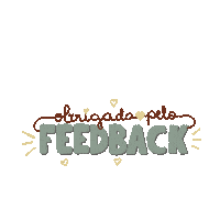 Feedback Agradecemos Sticker by annagallyack