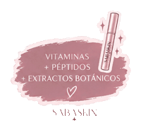 SABASKIN skincare ingredientes lash serum formula natural Sticker