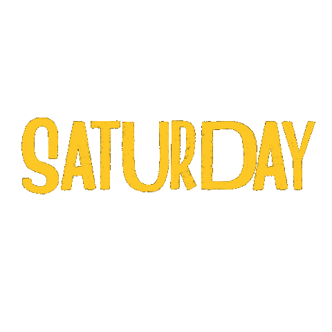 Saturday Morning Illustration Sticker