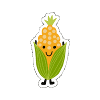 CityofMoscow corn veggiecrew veggie crew chuck the shuck Sticker