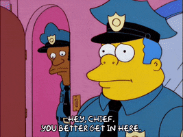 Get In Here Season 13 GIF by The Simpsons