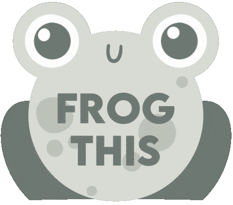Frog Knitting Sticker by Sysleriget