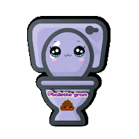 joxmiau kawaii wink purple tongue Sticker