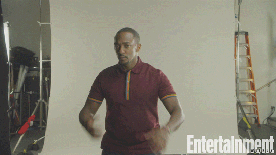 Anthony Mackie Marvel GIF by Entertainment Weekly