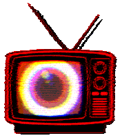 HeadsonSticks tv eyeball music blog heads on sticks Sticker