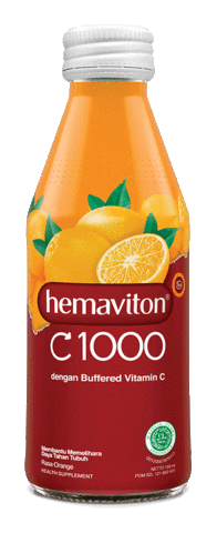 hemaviton orange bottle lemon vitamin Sticker
