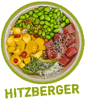 HITZBERGER poke zurich fastfood healthy food Sticker