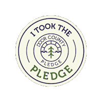 doorcounty wisconsin pledge leave no trace door county Sticker