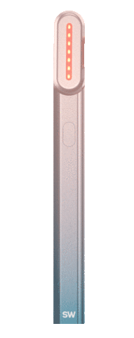 solawavesocial skincare wand red light red light therapy Sticker
