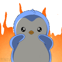 Fire Laughing Sticker by Pudgy Penguins