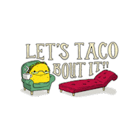 HeyTacoapp lets talk about it lets taco bout it taco bout awesome Sticker