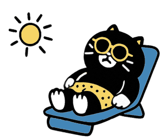 Sunbathing Sticker