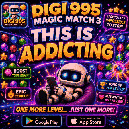 Cant Stop Playing Cartoon Character GIF by Digi 995