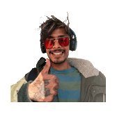Dance Music Thumbs Up Sticker by NikhiL Keolan Gounden