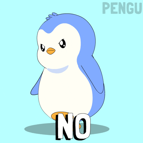 No Way Penguin GIF by Pudgy Penguins